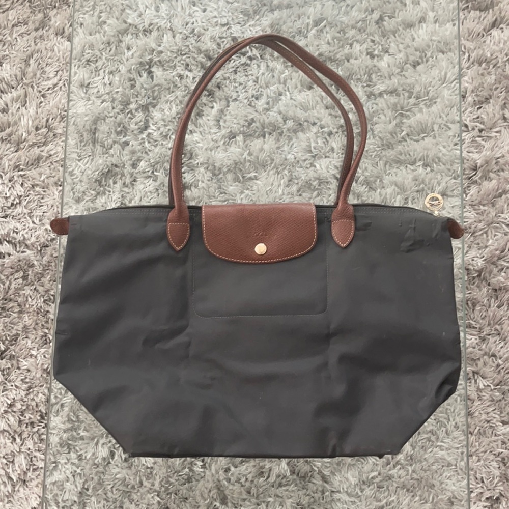 Longchamp Large Le Pliage in Navy
